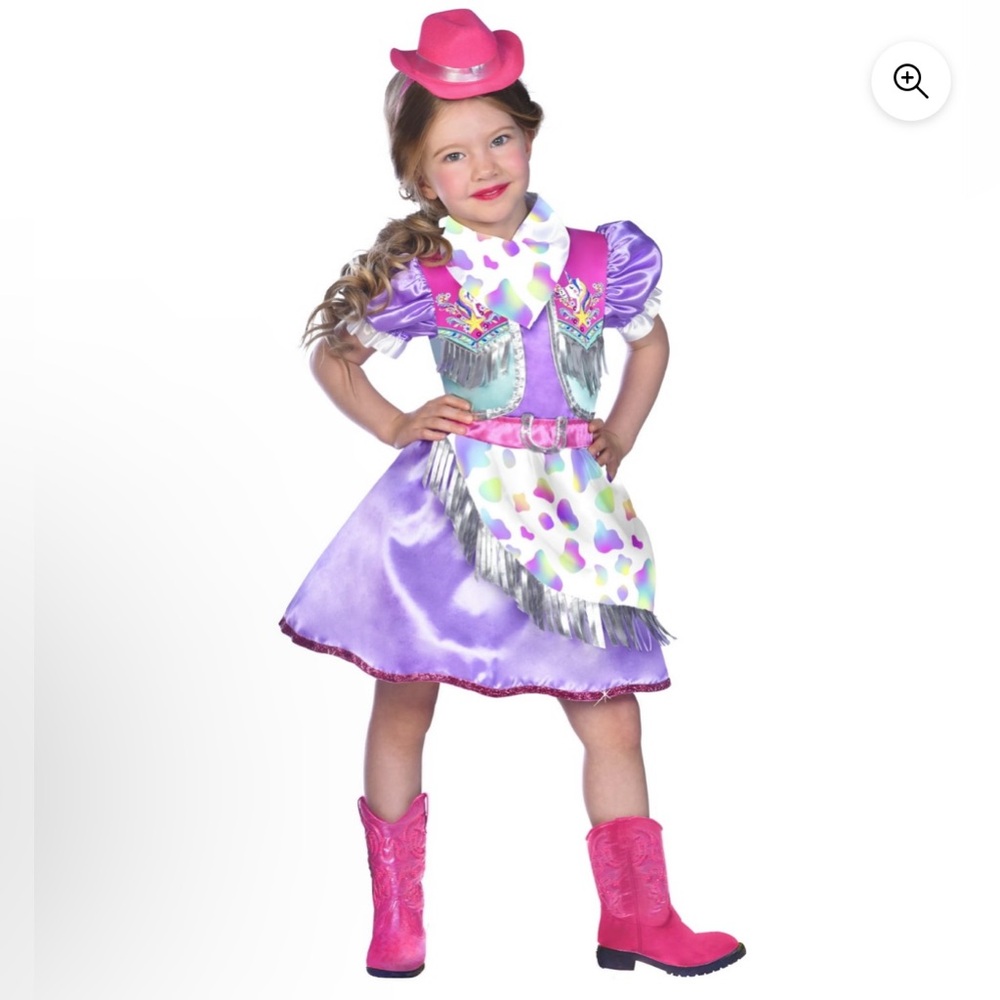 Rodeo UNICORN Sweetie With Hat Child SIZE 2T Costume Pink Skirt Cowgirl NEW